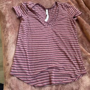 Lulu lemon v neck tshirt